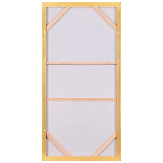 Empire Art Direct Arte De Crystallus 24" x 48" Golden Veins I Epoxy Coated Wrapped Framed Glossy Abstract Canvas Wall Art